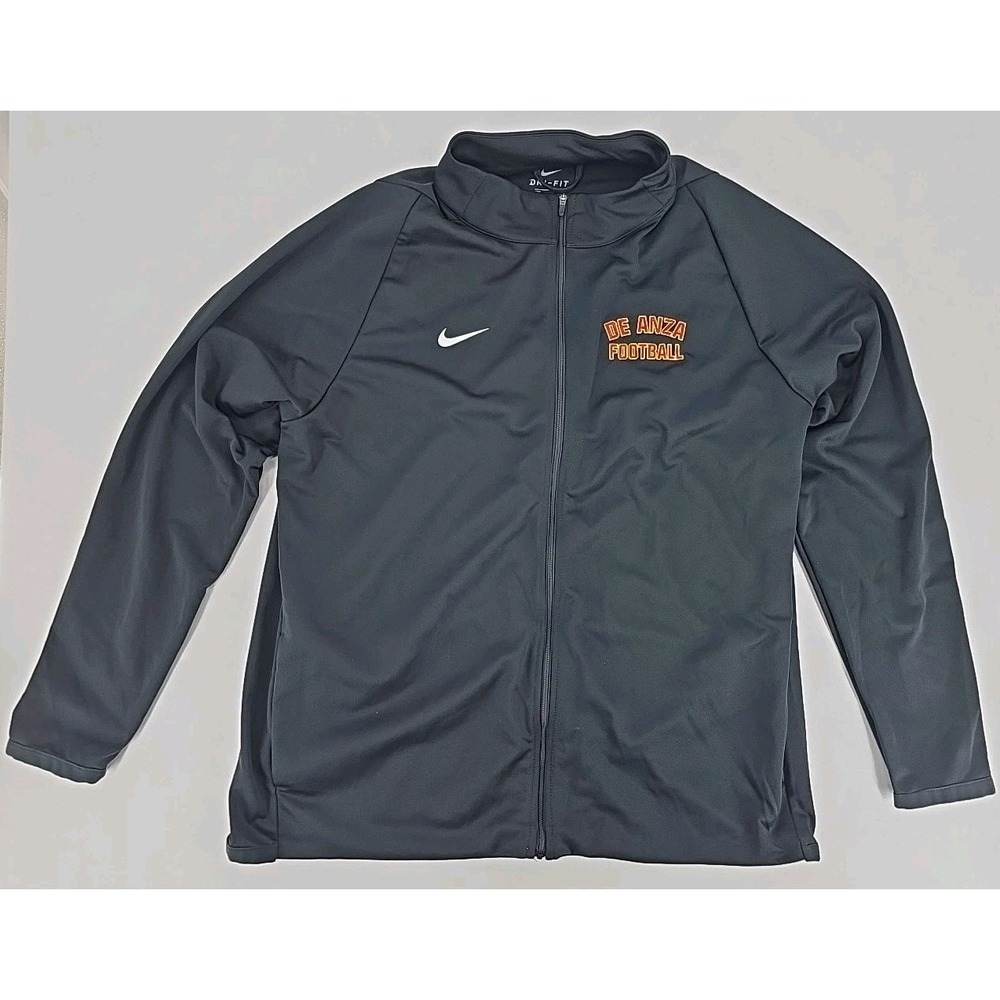 Nike Men's Dri-Fit Slim Fit Full Zip Long Sleeve Sweater, Black, Size XL De Anza